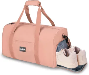 Goloni Cute Duffle Bag for Women, Gym Bag with Shoe Compartment, Lightweight Weekend Travel Duffel Bag,Overnight Bag with Wet Pocket