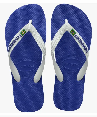 Havaianas Brazil Logo Marine Blue Sandals