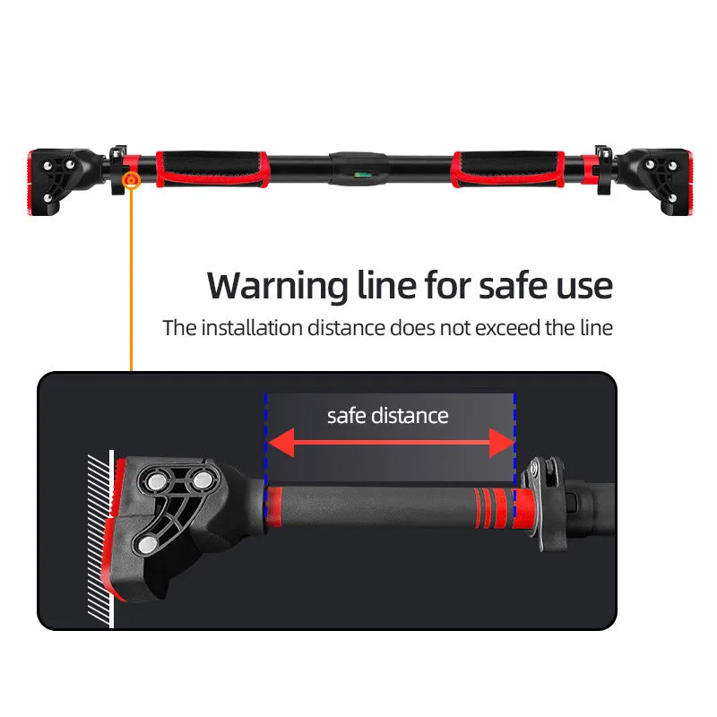 Indoor horizontal bar pull-ups home non-perforated adult fitness door wall multifunctional home pull rod