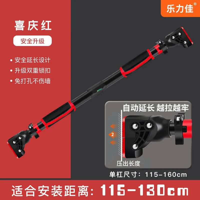 Indoor horizontal bar pull-ups home non-perforated adult fitness door wall multifunctional home pull rod