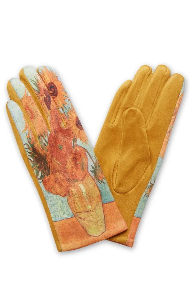JG858 Painting Inspired Pattern Screen Touch Gloves (12prs Pack)