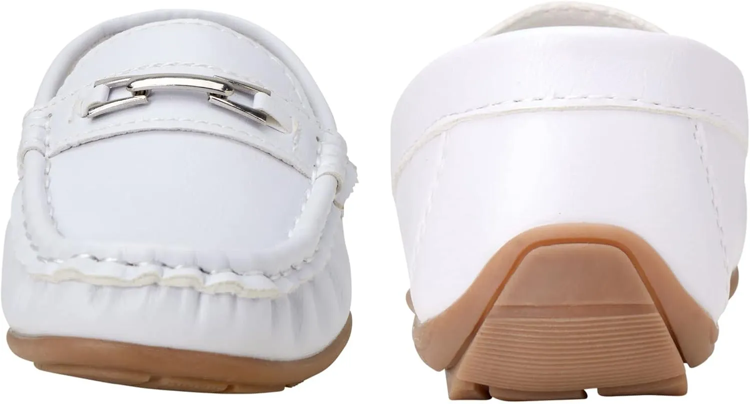 Josmo Boys?? Shoes ?C Casual Leatherette Moccasin Driving Loafers (Size: 5T-5 Big Kid)