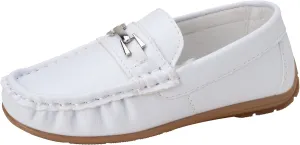 Josmo Boys?? Shoes ?C Casual Leatherette Moccasin Driving Loafers (Size: 5T-5 Big Kid)