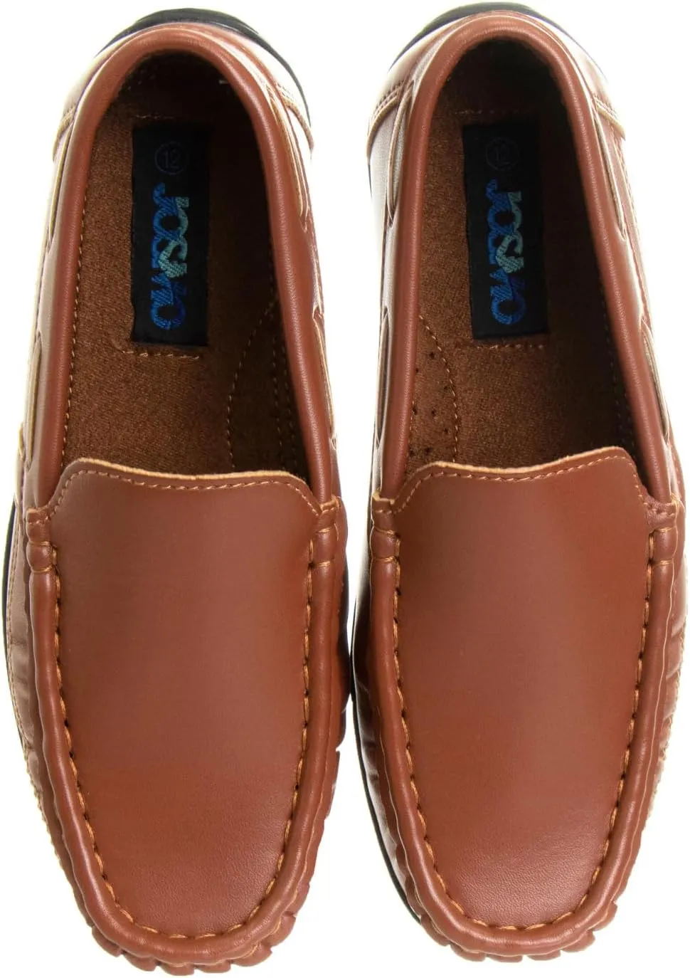 Josmo Boys?? Shoes ?C Casual Leatherette Moccasin Driving Loafers (Size: 5T-5 Big Kid)