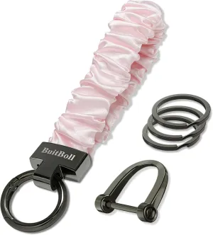 Keychain Wristlet, Stretchy Key Chain with D Key Ring Wrist Bracelet Key Strap for Women Girl Men