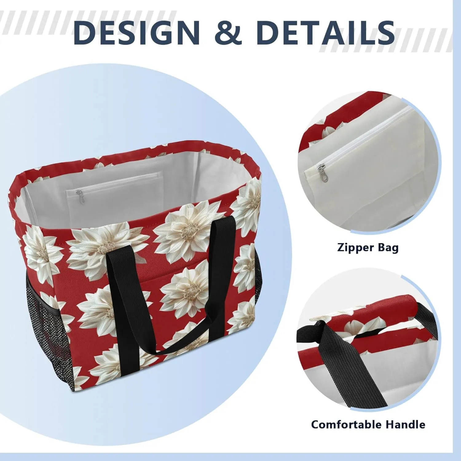 KLL Utility Bag Canvas Foldable Waterproof Laundry Tote