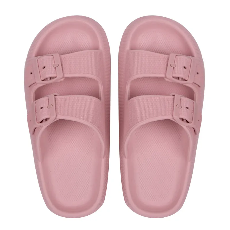 l comfortable soft platform flip flops