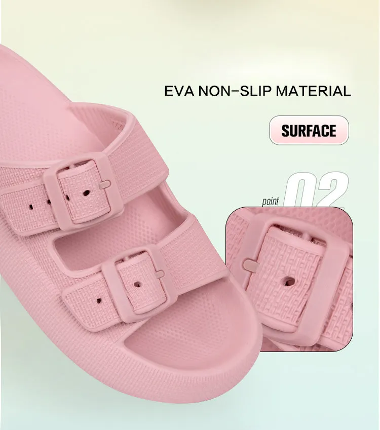 l comfortable soft platform flip flops