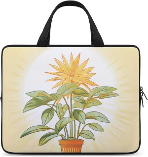 Laptop Case Sleeve Shockproof Computer Carrying Bag Light Plants Laptop Bag Tote Lightweight Notebook Case Cover Traveling Briefcase Handle Bags for Travel Business 10inch