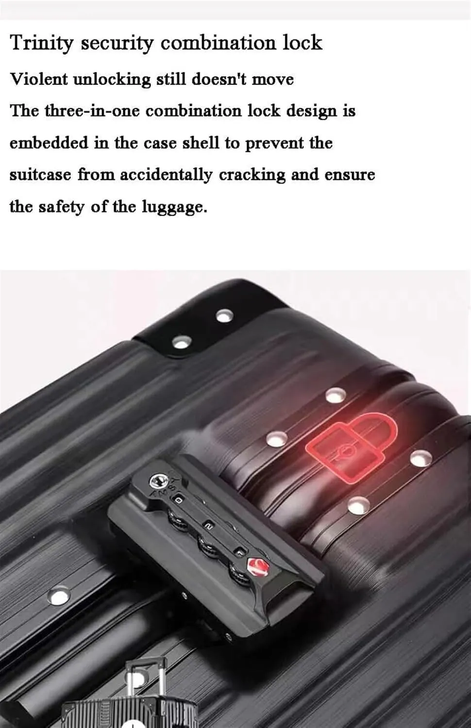 Light Suitcase 2 Piece Luggage Sets With Spinner Wheels Password Lock Hardside 14in Cosmetic Case Wheeled Luggage (Color : Pink, Size : 24in)