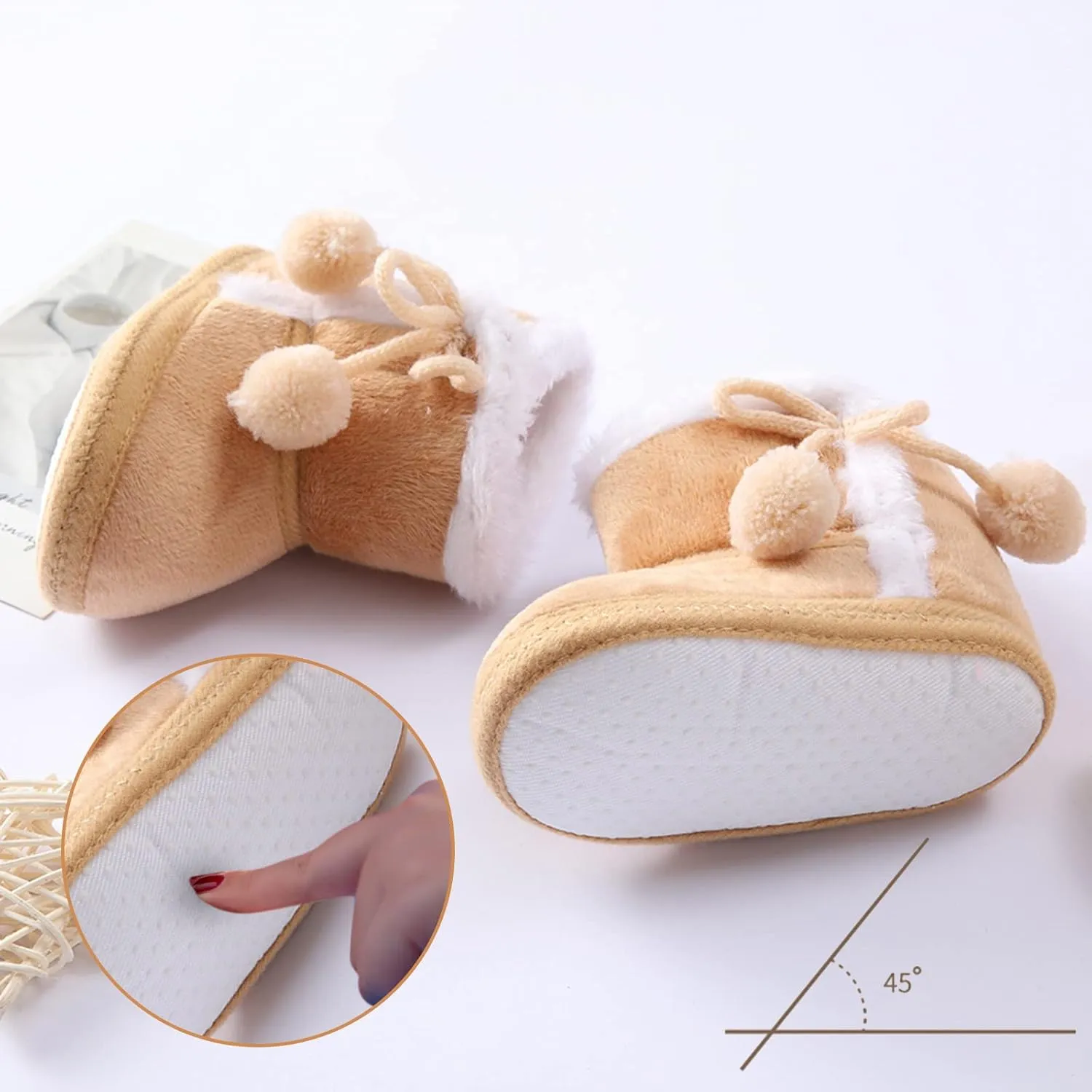 Lighted Sneakers Toddler Snow Baby Warming Boots Soft Girls Shoes Booties Boys Infant Shoes Girls 12-18 Month