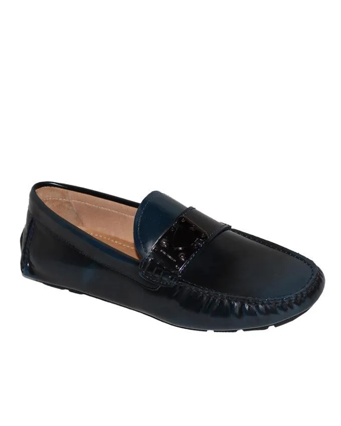 Louis Vuitton Racetrack Patent Moccasin - Navyblue