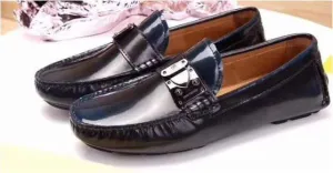Louis Vuitton Racetrack Patent Moccasin - Navyblue