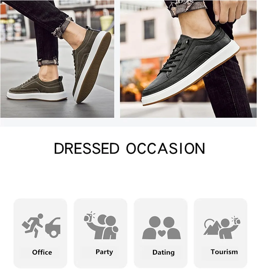 Men's Fashion Casual Sneakers Men's Dress Sneakers Comfortable Breathable Skate Shoes