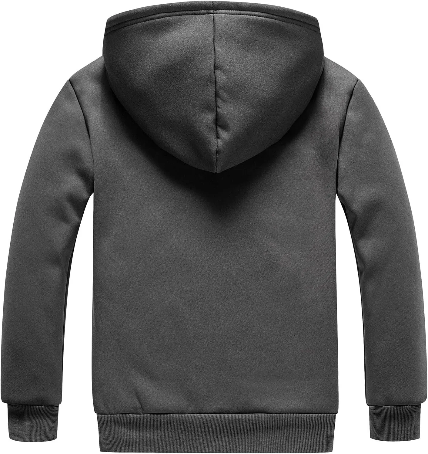 Men'S Sherpa Lined Heavyweight Jackets Zip Up Fleece Hoodies Windproof Outdoor Jacket For Men Winter Warm Coats M-4XL