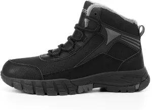 Men's Snow Boots Waterproof Warm Fur Lined Hiking Boots,Anti-Slip Lightweight Outdoor for Men Breathable Hiker Trekking Trails Shoes.