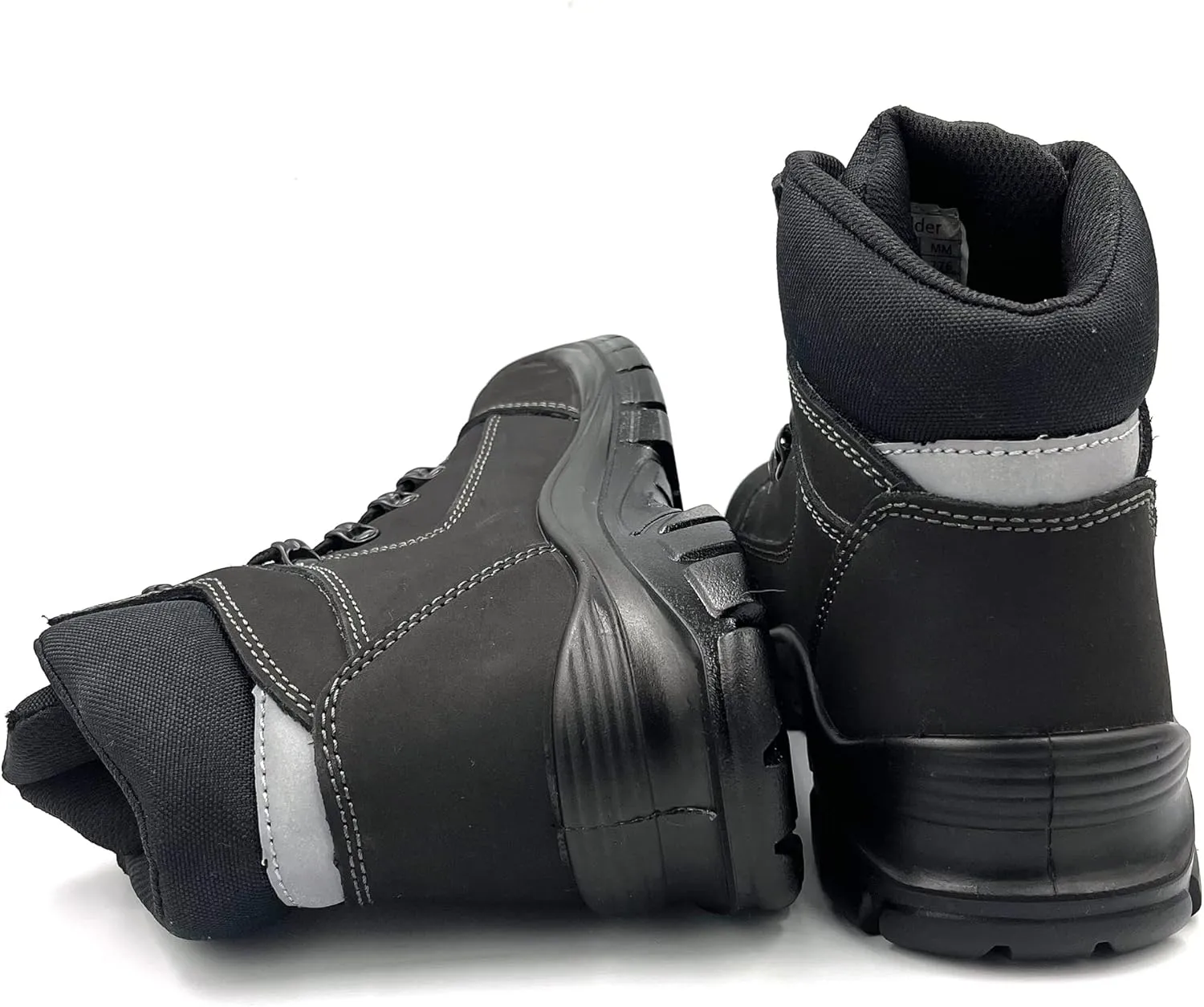 Men's Steel Toe Boots Safety Boots for Construction Punch Proof Oil Resistance Static Dissipative Leather Steel Toe Shoes