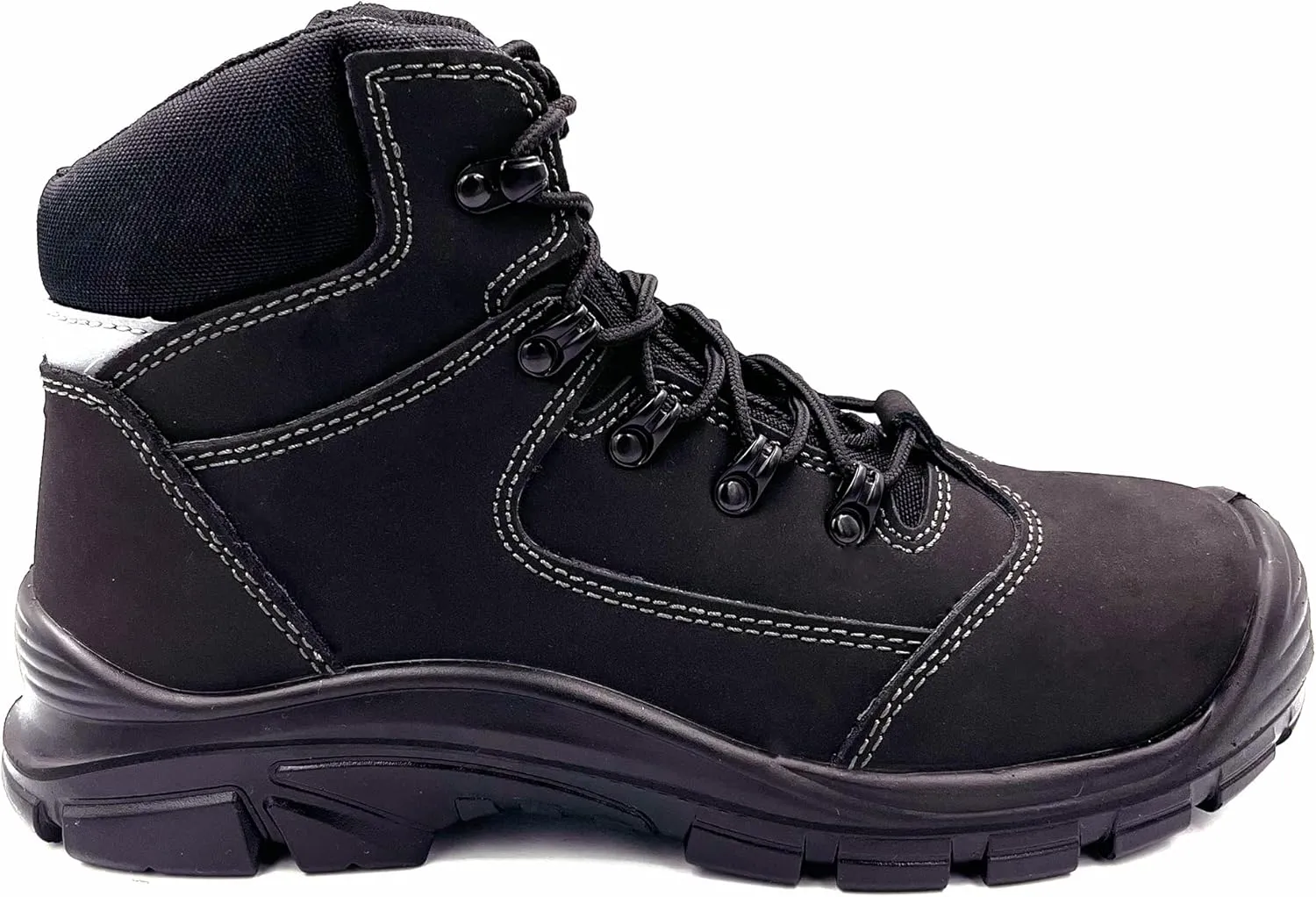 Men's Steel Toe Boots Safety Boots for Construction Punch Proof Oil Resistance Static Dissipative Leather Steel Toe Shoes