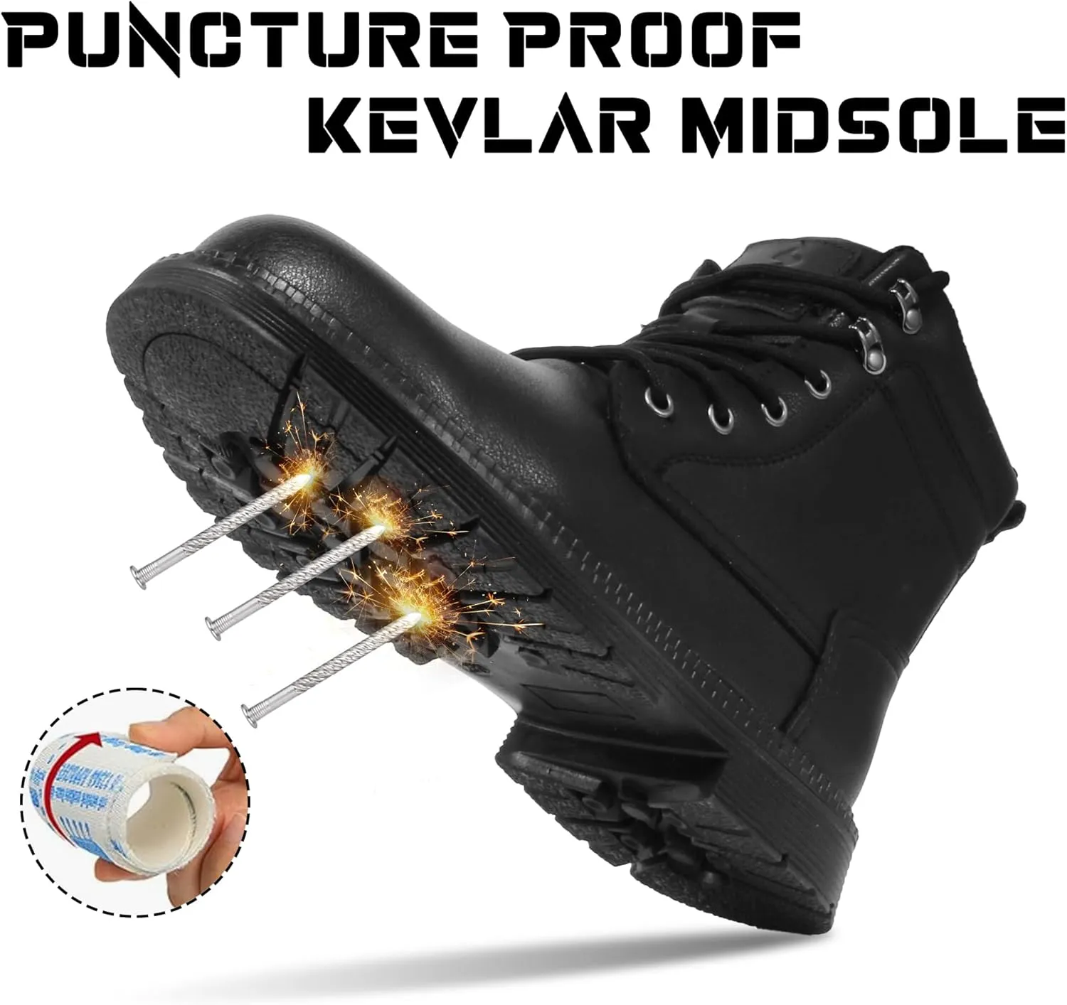 Mens Steel Toe Boots Womens Safety Waterproof Work Boots