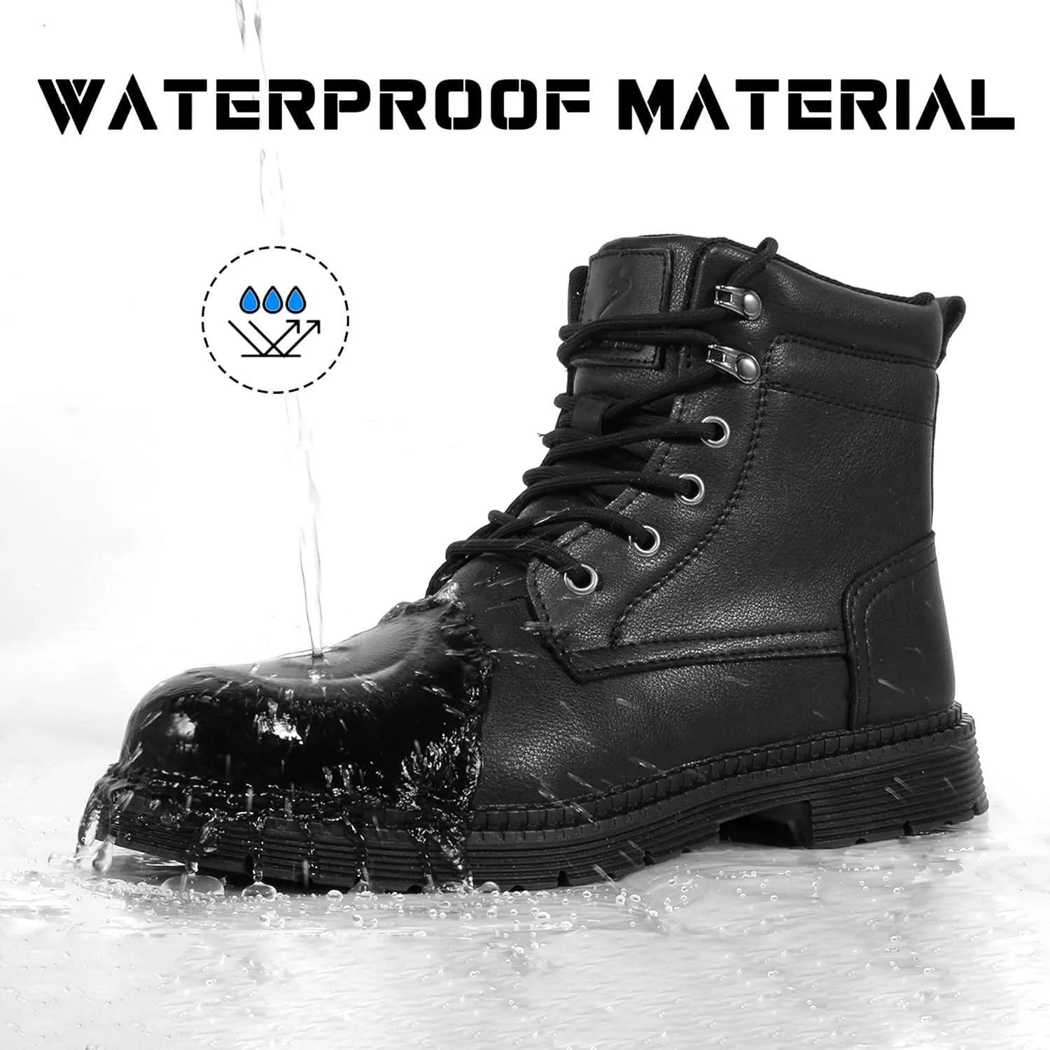 Mens Steel Toe Boots Womens Safety Waterproof Work Boots