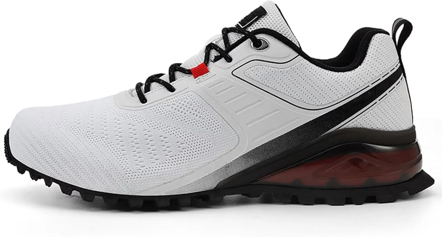 Mens Trail Running Shoes Fashion Walking Hiking Sneakers Upgrade Stability Waterproof & Non-Slip Walking Shoes Trail Running Cross Training