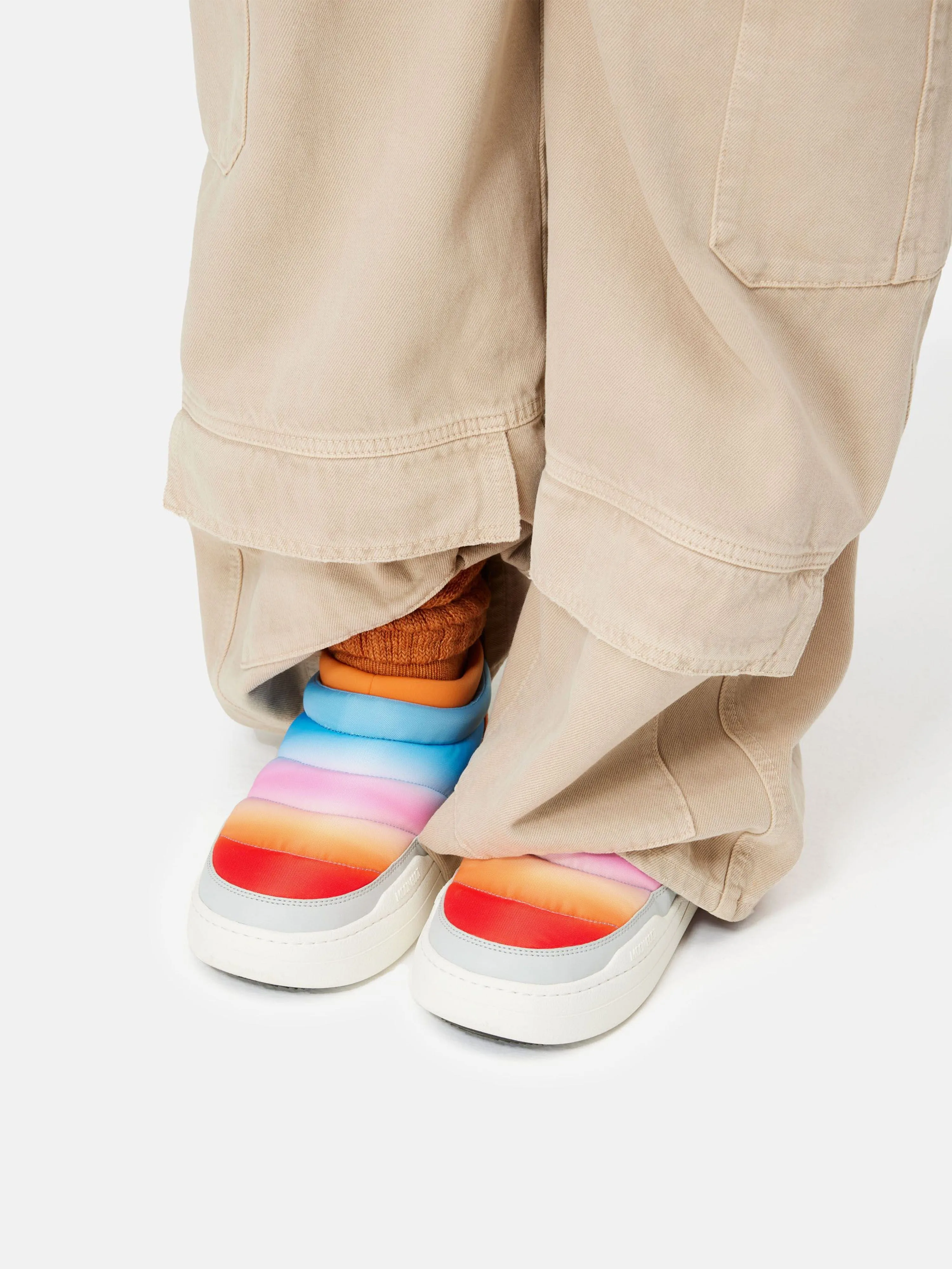 Moon Boot Girls Park Soft Sunrise Shoes in Multicolour