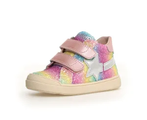 Naturino Singery | Glitter Metallic/Pink Kids Sneakers
