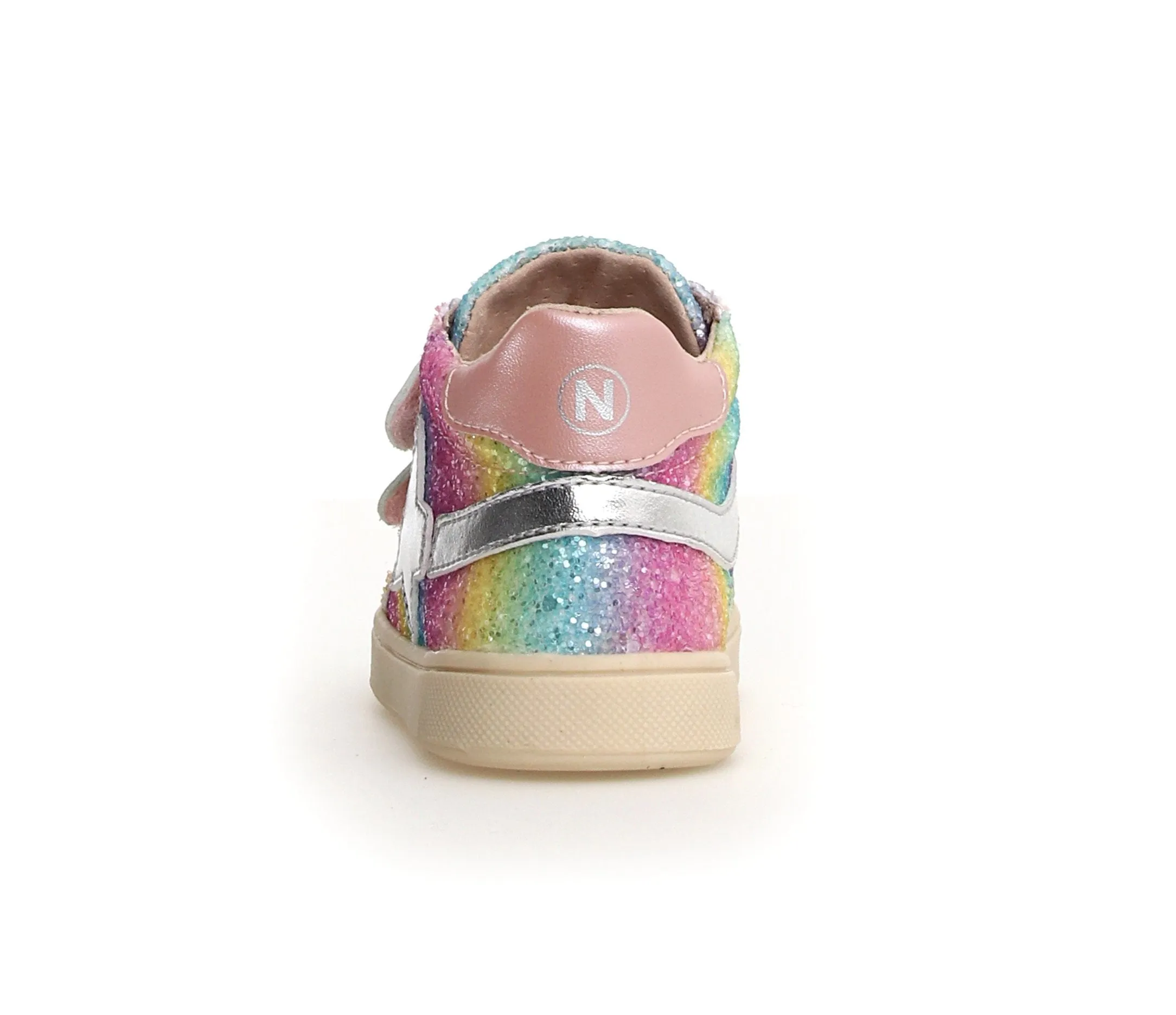 Naturino Singery | Glitter Metallic/Pink Kids Sneakers