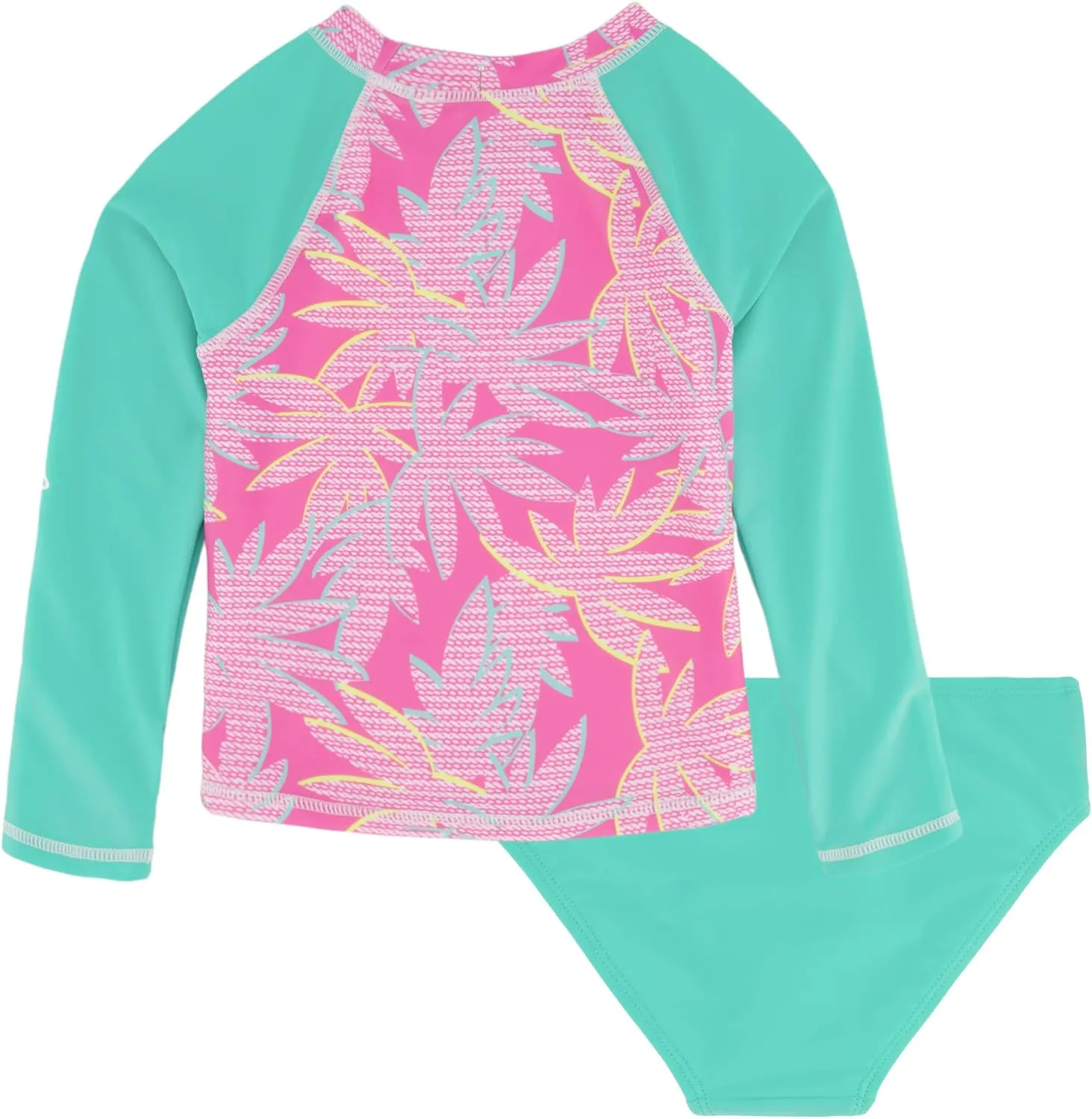Nautica Girls' Two-Piece Rashguard Swimsuit Set, UPF 50  Sun Protection, Quick-Dry Bathing Suit