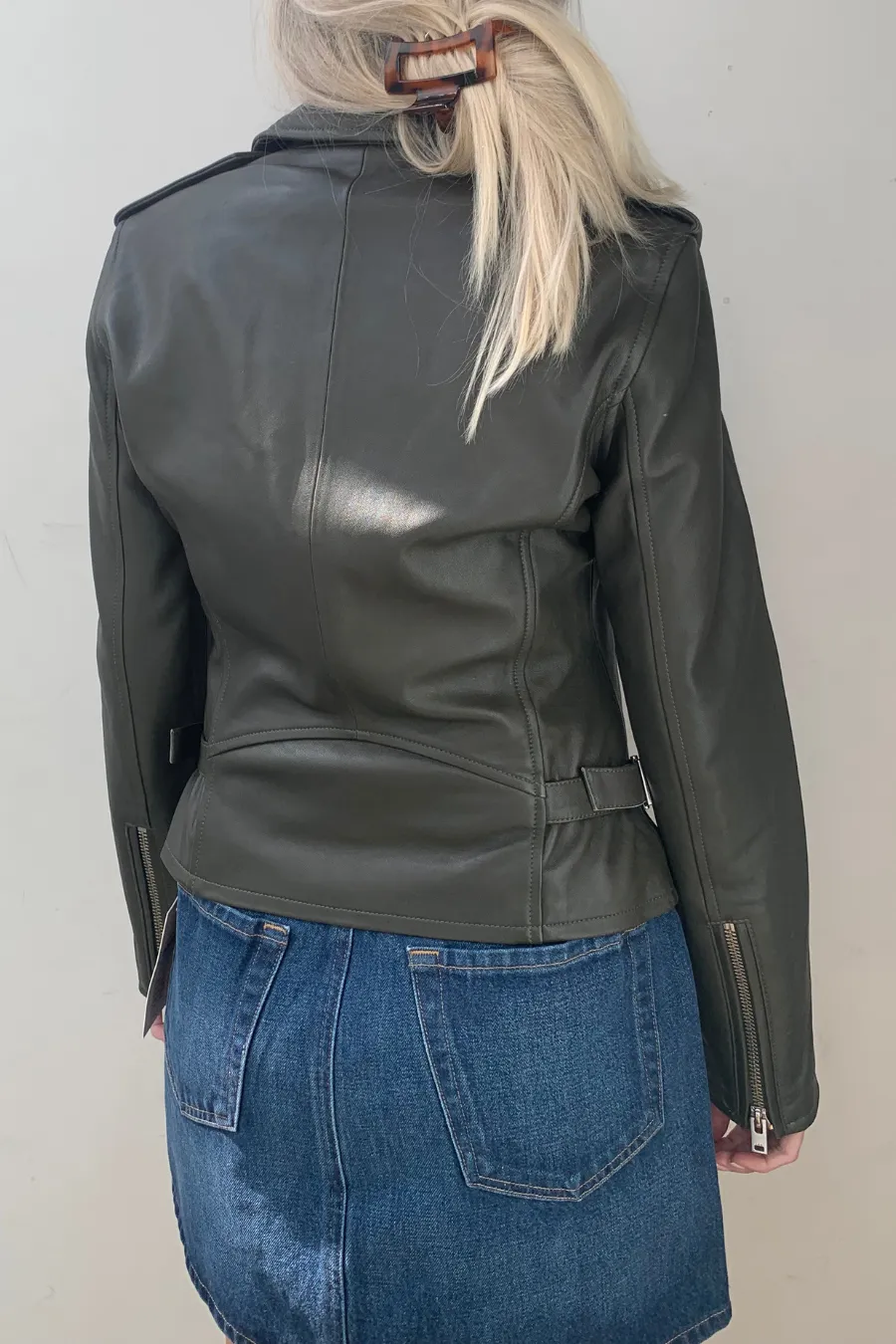 Newhan Biker Jacket Khaki