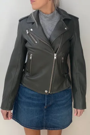 Newhan Biker Jacket Khaki