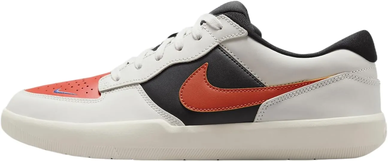 Nike SB Force 58 Premium Skate Shoes (DV5476-004, Light Bone/Black/Astronomy Blue) Size 13