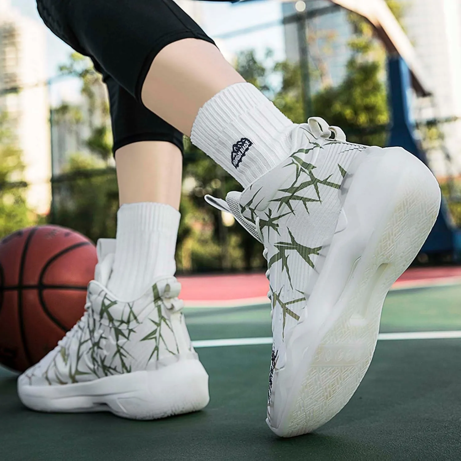 Practical Hiking Leisure Travel Basketball Shoes, Durable Sports Shoes for Competitive Training, Fashionable Breathable Mesh Basketball Shoes