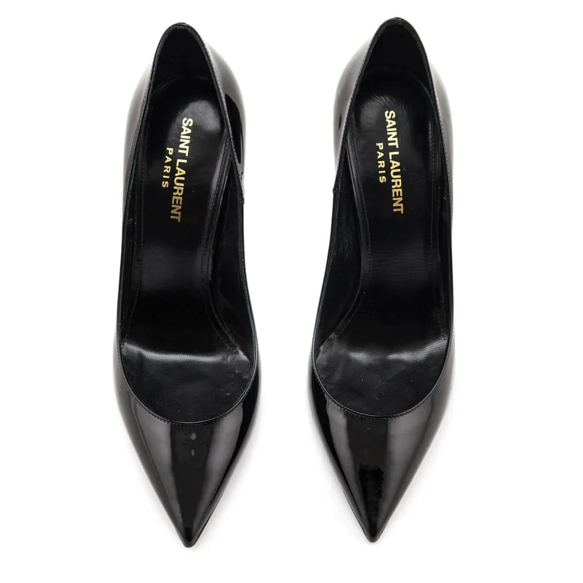 Saint Laurent Black Patent Zoe 105 Pumps Size US 8.5 | EU 38.5