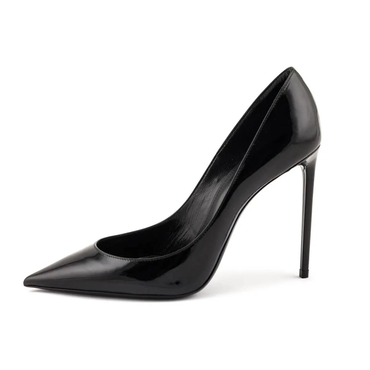 Saint Laurent Black Patent Zoe 105 Pumps Size US 8.5 | EU 38.5