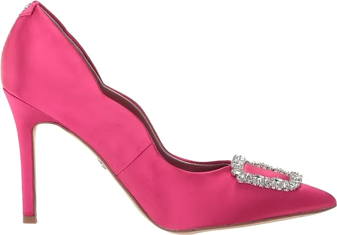 Sam Edelman Harriett Bold Fuschia Pointed Toe Slip On Stiletto Heel Fashion Pump