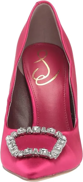 Sam Edelman Harriett Bold Fuschia Pointed Toe Slip On Stiletto Heel Fashion Pump