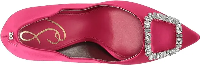 Sam Edelman Harriett Bold Fuschia Pointed Toe Slip On Stiletto Heel Fashion Pump