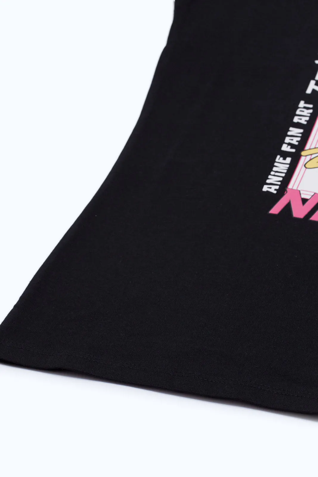 Senior Girls Black Printed T-Shirt