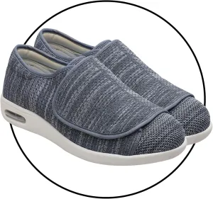 Slip on Walking Shoes Extra Wide Fit Diabetic Shoes for Men Easy Close Orthopedic Slippers Adjustable Slip On Walking Sneakers for Swollen Feet Plantar Fasciitis