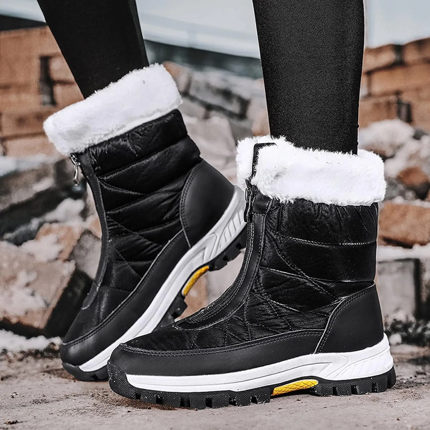 Snow Boots for Women 2023 Trendy Winter Boots for Women Waterproof Snow Size 10 Womens Size 10 1/2 Wide Winter Boots Outdoor Slippers Boots for Women Waterproof Winter Boot for Women Lightweight