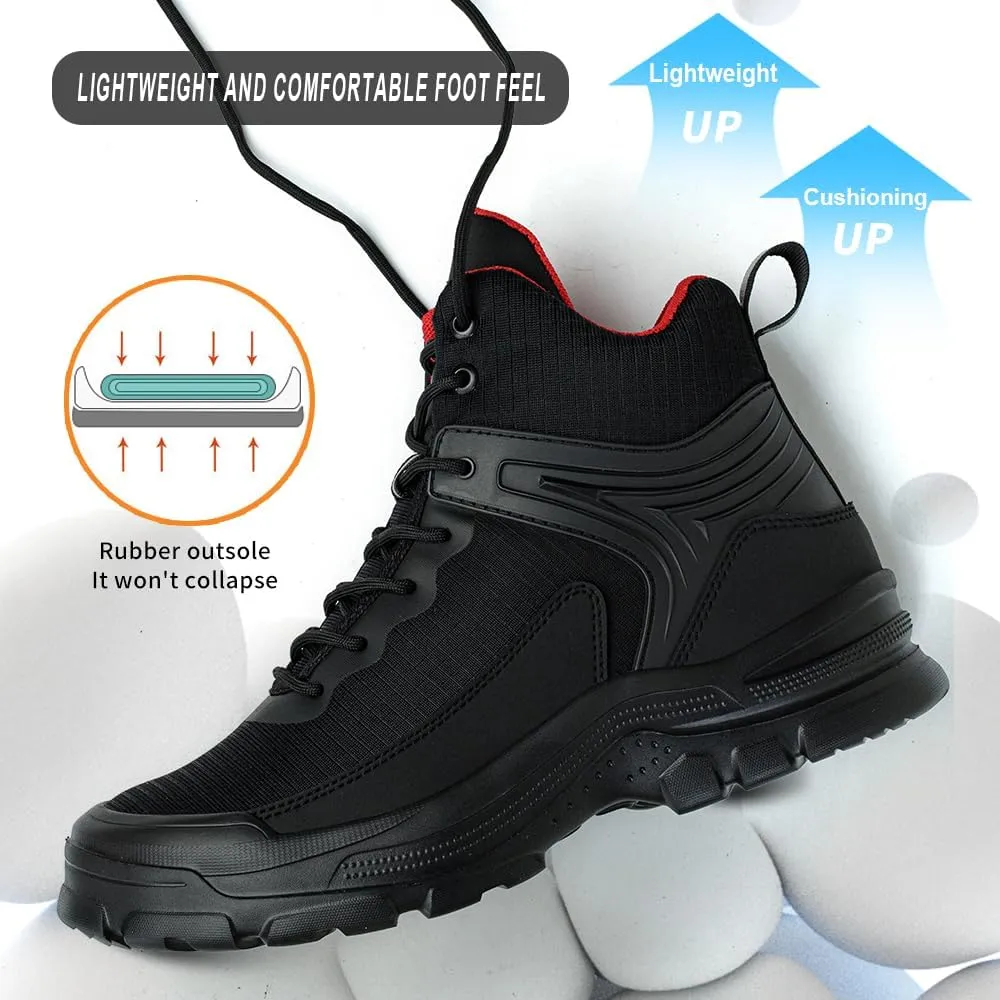 Steel Toe Boots For Men Work Puncture Proof Non Slip Safety Boot Industrial Construction Outdoor Hiking Military Tactical Shoes