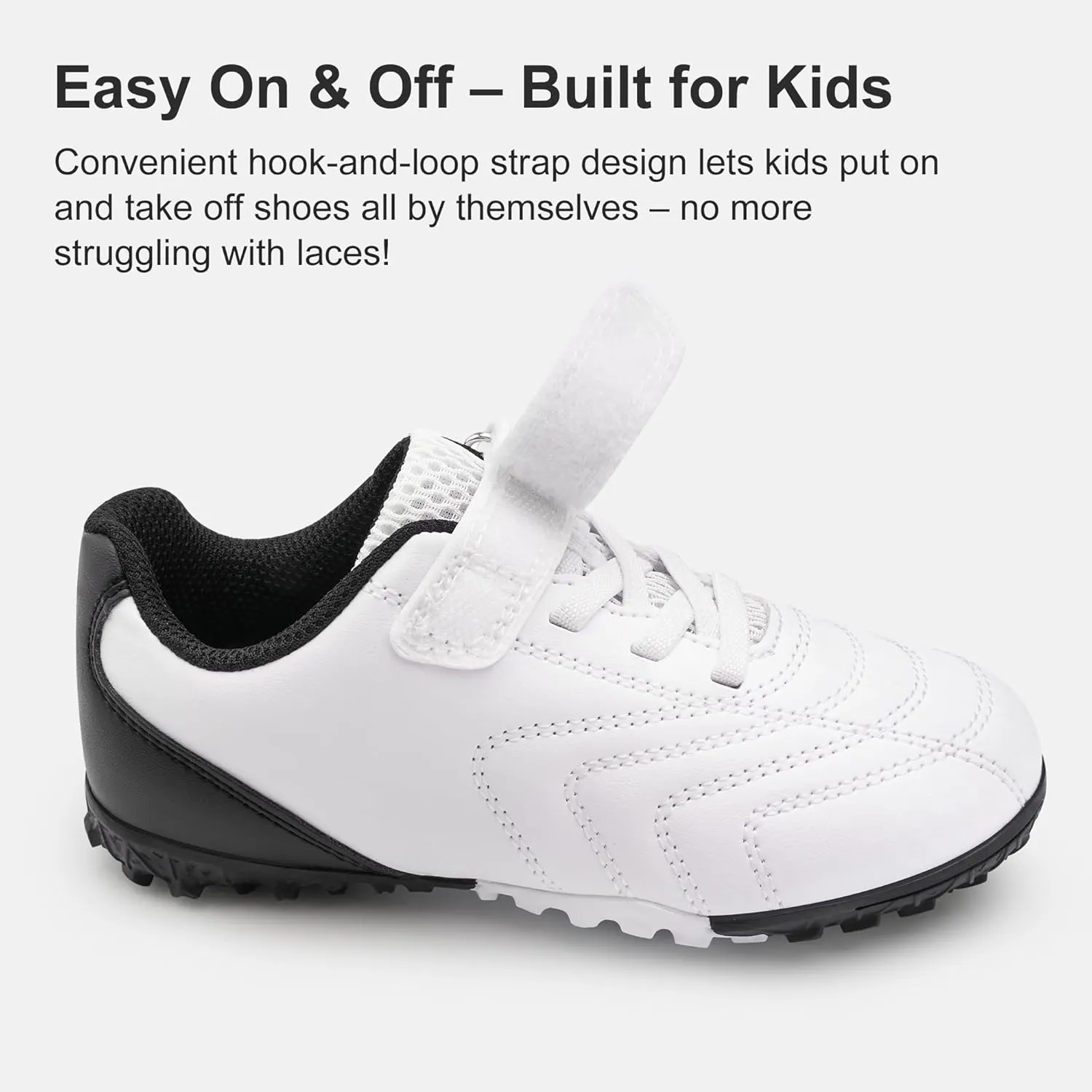 Stelle Boys Girls Indoor Soccer Shoes Kids Turf Shoes Baseball/Softball Futsal Athletic Cleats for Toddler/Little/Big Kid