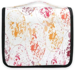 susiyo Cute Colorful Bubbles Travel Toiletry Bag for women, Portable Hanging Organizer for Full-Sized Shampoo, Conditioner, Brushes Set, Travel-Size