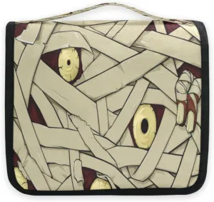 susiyo Monster Zombie Eyes Travel Toiletry Bag for women, Portable Hanging Organizer for Full-Sized Shampoo, Conditioner, Brushes Set, Travel-Size