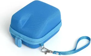 The camera bag for the Polaroid GO series comes with an adjustable strap, shock-absorbing and scratch resistant protective cover, and a hard travel and outdoor photography case (Blue)