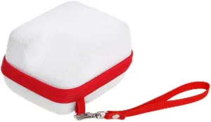 The camera bag for the Polaroid GO series comes with an adjustable strap, shock-absorbing and scratch resistant protective cover, and a hard travel and outdoor photography case (White)