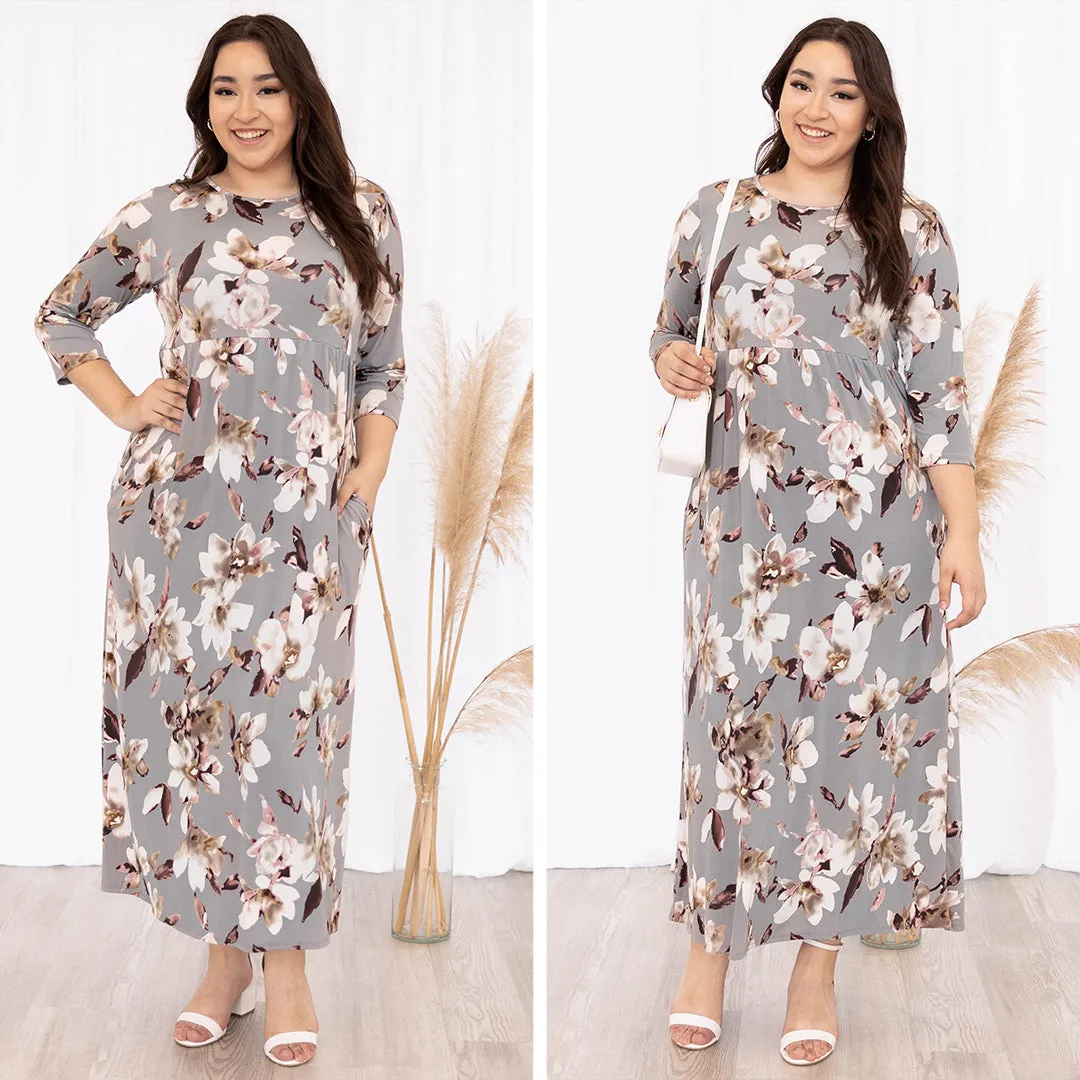 This Feeling Is Amazing Maxi Dress, Heather Gray