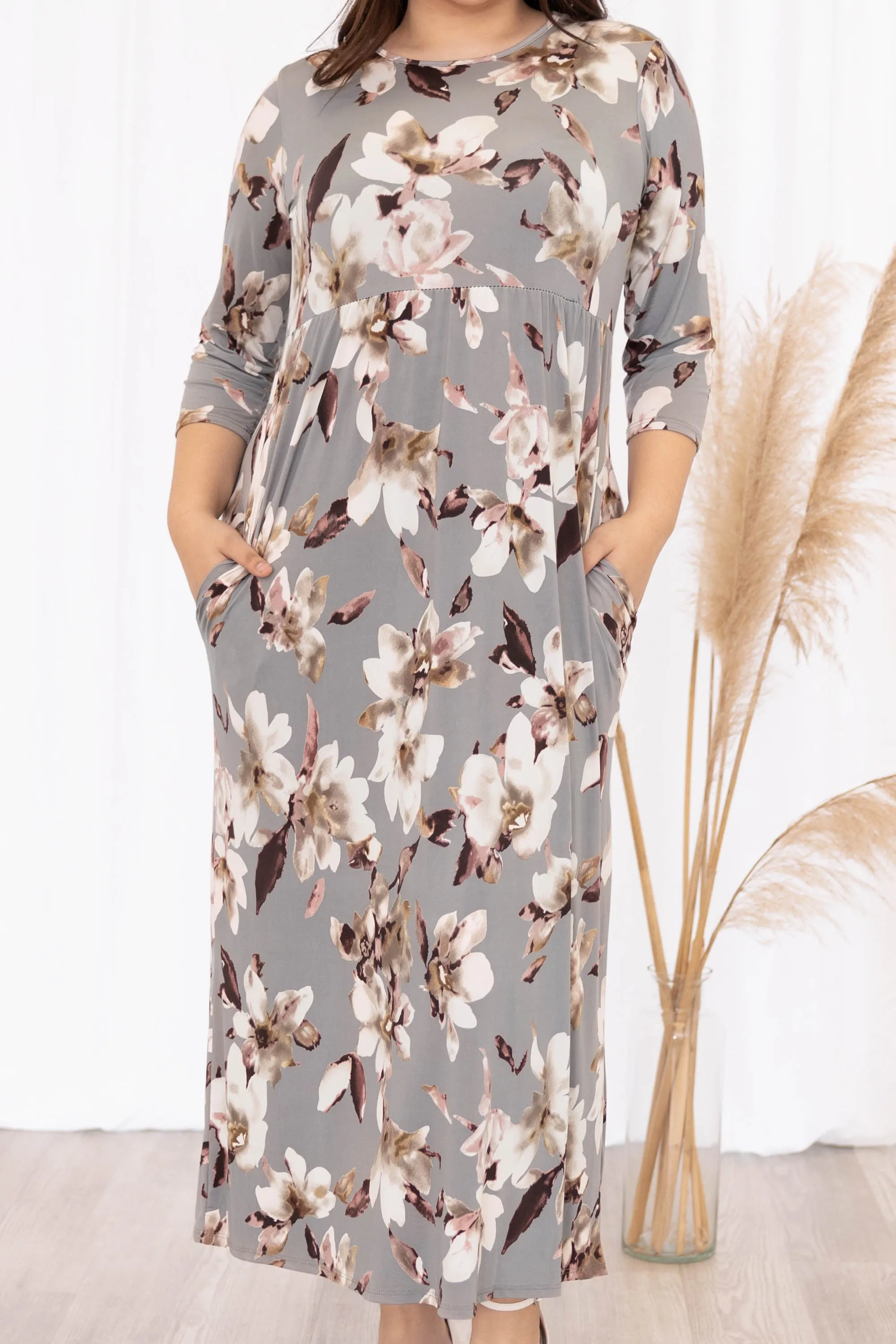 This Feeling Is Amazing Maxi Dress, Heather Gray