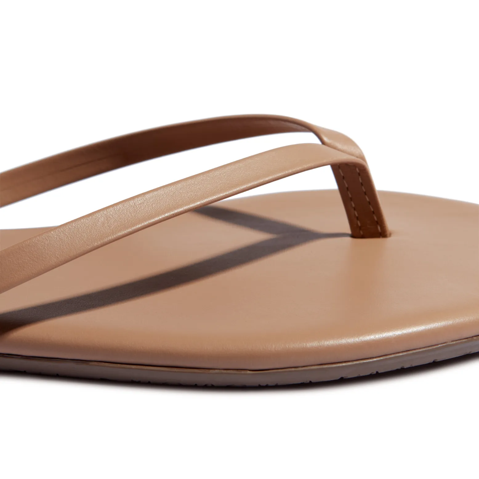 Tkees Lily nudes flip-flops from brazilian leather in Cocobutter